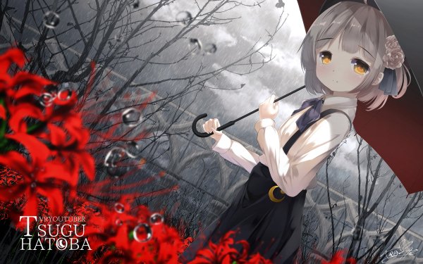 Anime Virtual Youtuber Hatoba Tsugu HD Wallpaper | Background Image