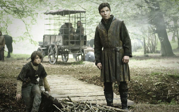 Joe Dempsie Maisie Williams Gendry (Game Of Thrones) Arya Stark TV Show Game Of Thrones HD Desktop Wallpaper | Background Image