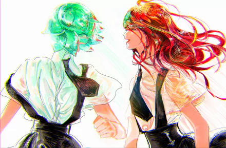 Phosphophyllite (Land of the Lustrous) Cinnabar (Land of the Lustrous) Anime Land of the Lustrous HD Desktop Wallpaper | Background Image