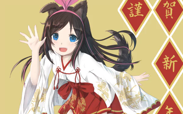 Kizuna AI Anime AI Channel HD Desktop Wallpaper | Background Image