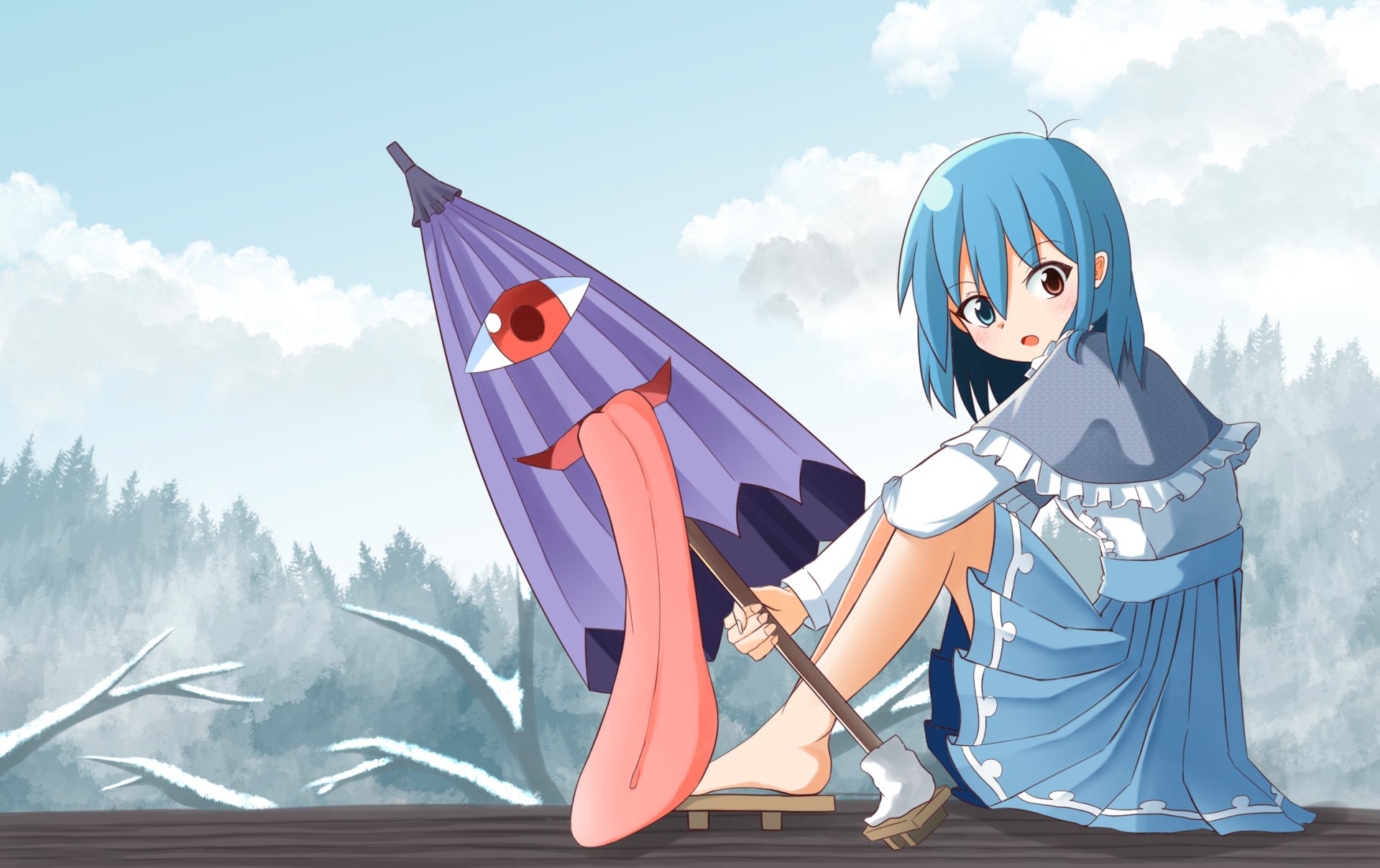 Download Kogasa Tatara Anime Touhou HD Wallpaper by いせまし