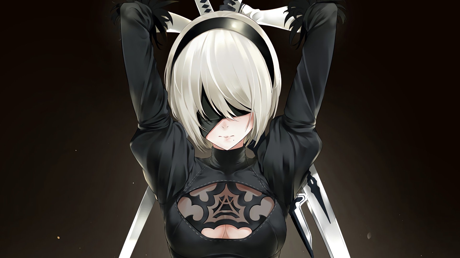 Nier Automata - 2B HD Wallpaper | Background Image | 1920x1080