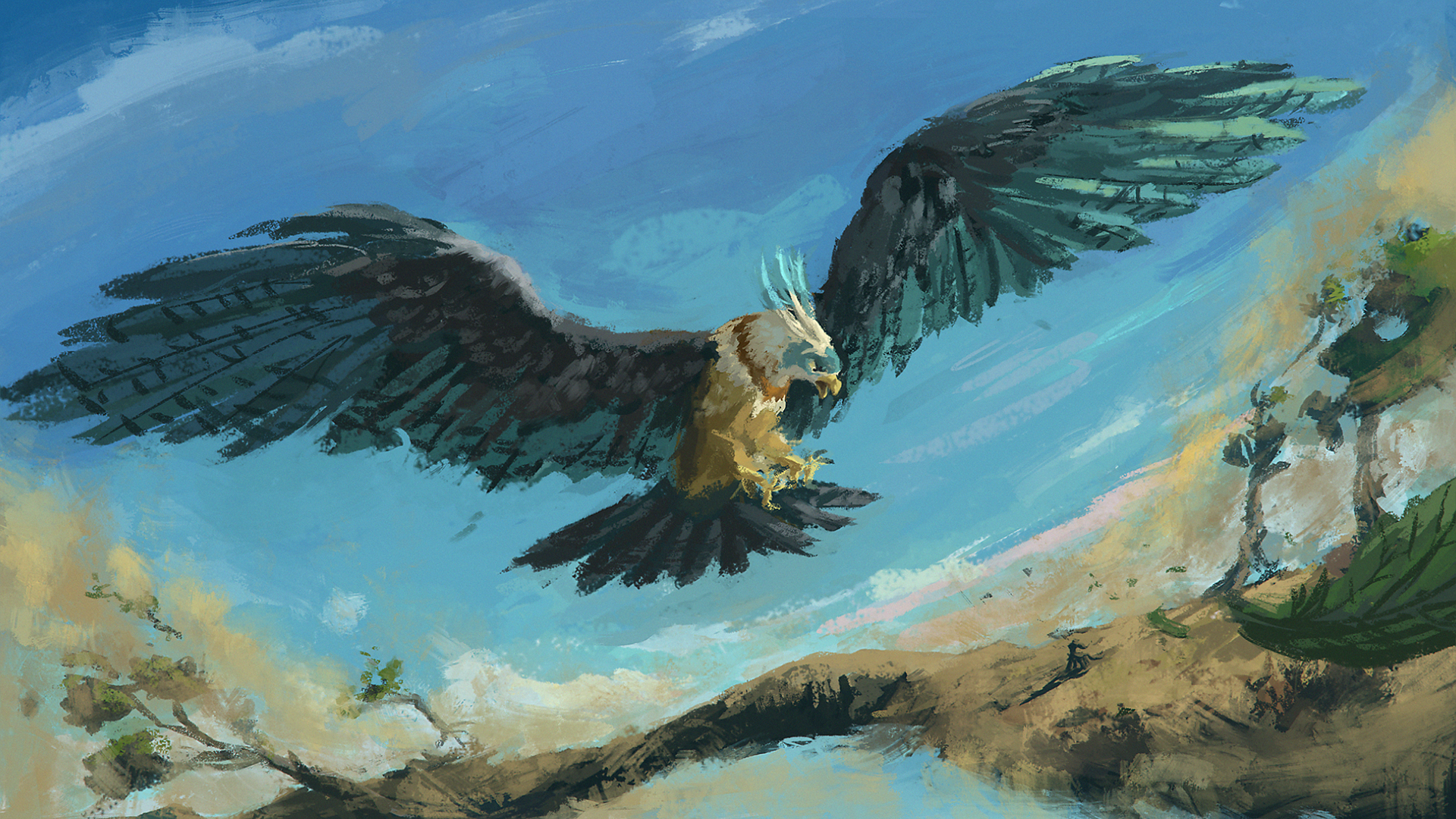 Download Fantasy Bird HD Wallpaper by Plainoasis