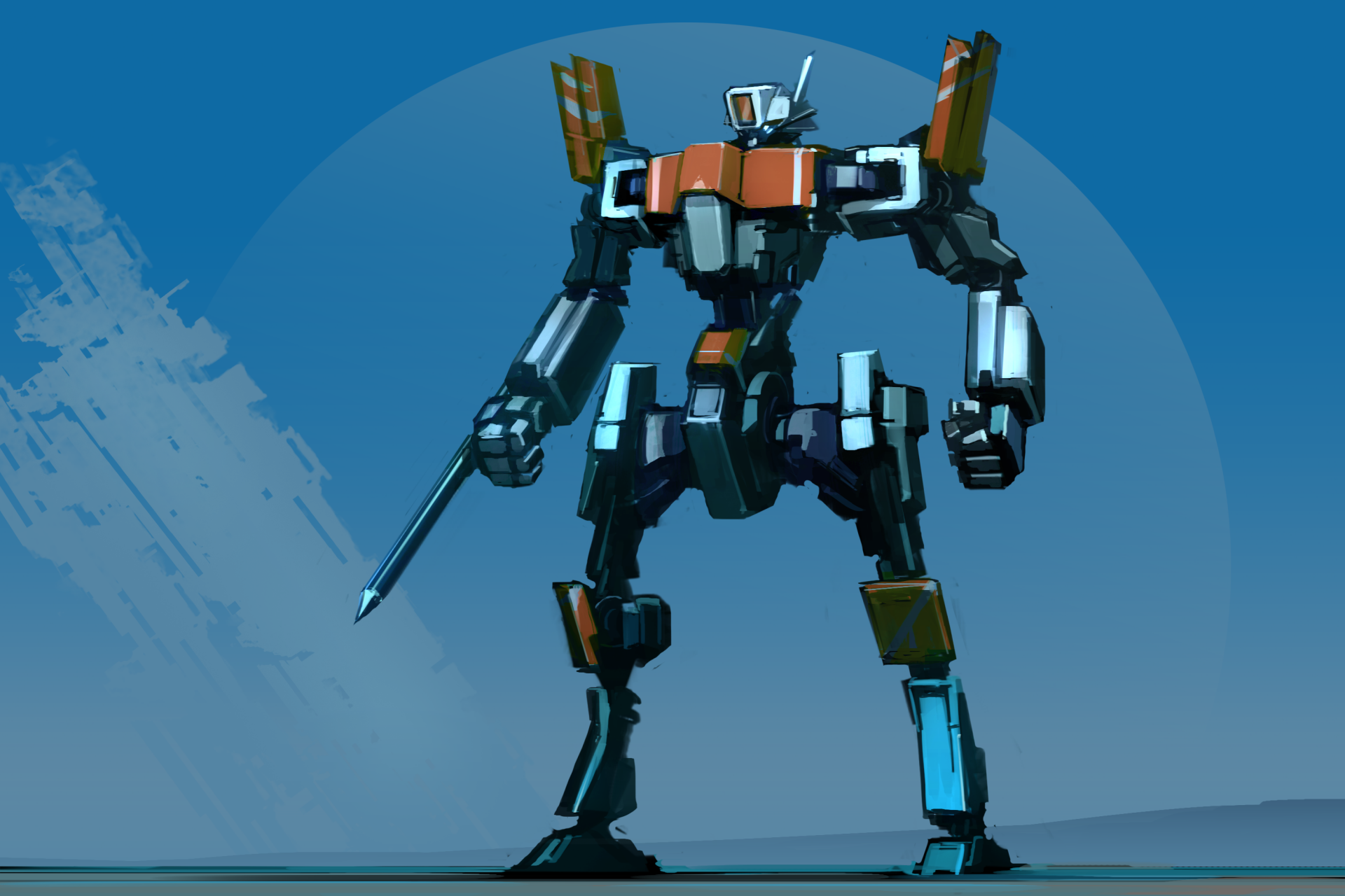 Download Sci Fi Robot HD Wallpaper by ksenolog