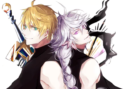 Merlin (Fate Series) Saber (Fate/Prototype) Anime Fate/Grand Order HD Desktop Wallpaper | Background Image