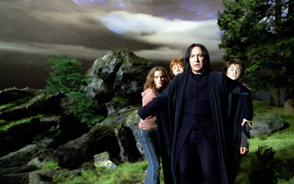 Harry Potter Ron Weasley Hermione Granger Severus Snape movie Harry Potter and the Prisoner of Azkaban HD Desktop Wallpaper | Background Image