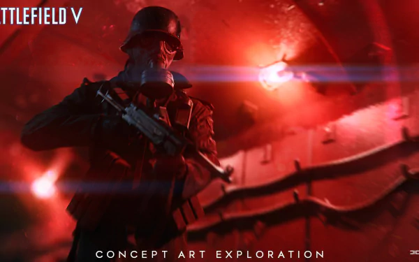 gas mask video game Battlefield V HD Desktop Wallpaper | Background Image