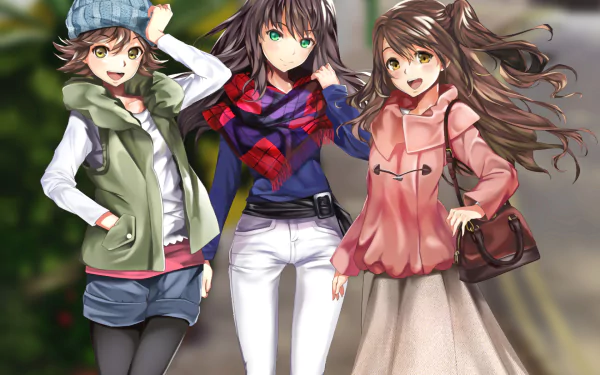 Mio Honda Uzuki Shimamura Rin Shibuya Anime The iDOLM@STER Cinderella Girls HD Desktop Wallpaper | Background Image