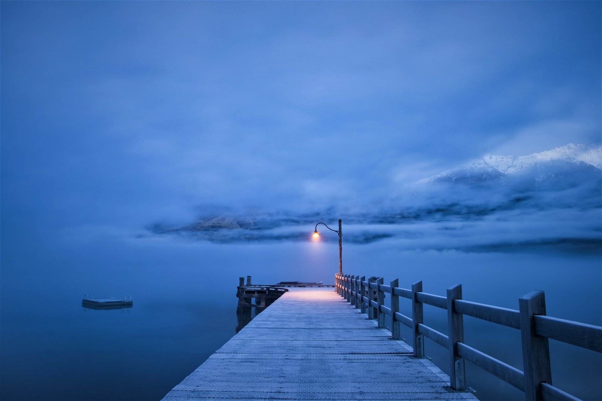 Download Fog Man Made Pier 4k Ultra HD Wallpaper