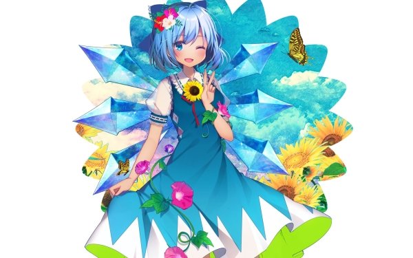 Anime Touhou Cirno HD Wallpaper | Background Image