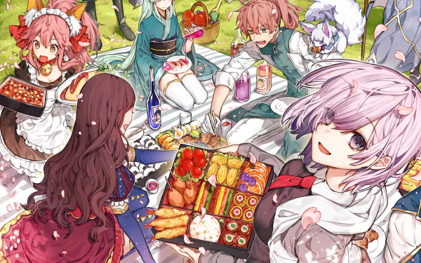 Romani Archaman Tamamo no Mae (Fate/Grand Order) Leonardo da Vinci (Fate/Grand Order) Kiyohime (Fate/Grand Order) Mashu Kyrielight Fou (Fate/Grand Order) Anime Fate/Grand Order HD Desktop Wallpaper | Background Image