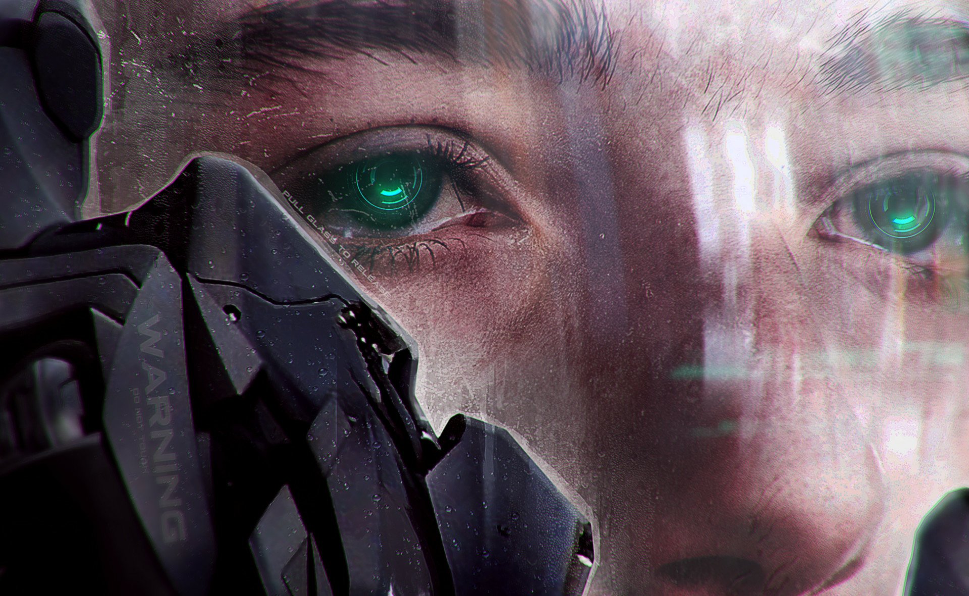 Download Green Eyes Eye Sci Fi Men HD Wallpaper by Jonathan Lucero