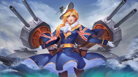 Hood (Azur Lane) Anime Azur Lane HD Desktop Wallpaper | Background Image