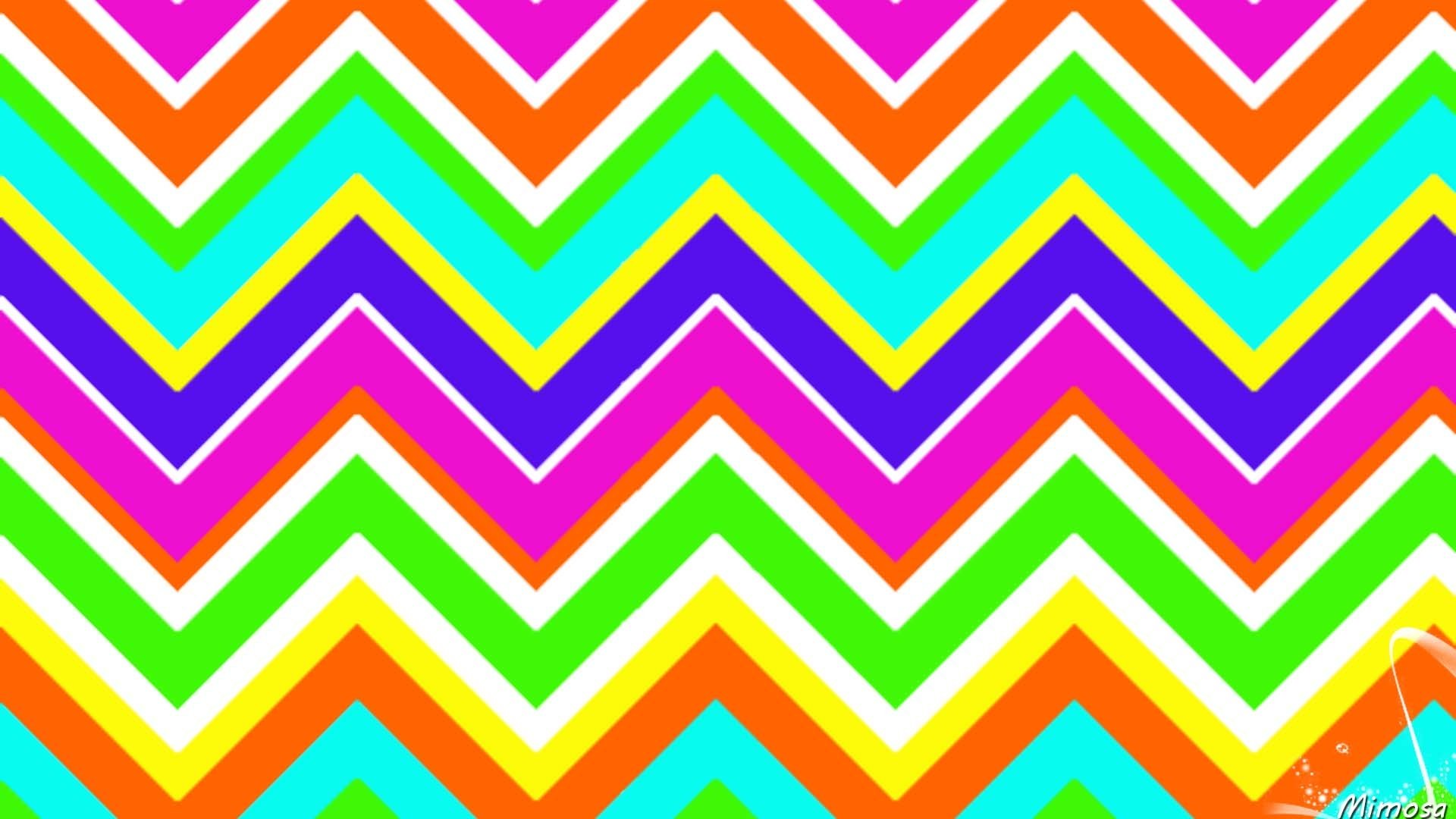 Colorful Chevrons By Mimosa