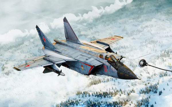 warplane aircraft jet fighter military Mikoyan MiG-31 HD Desktop Wallpaper | Background Image