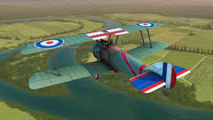  Sopwith Camel - Oil on Canvas