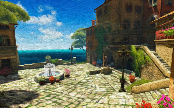  Sea View - Oil on Canvas