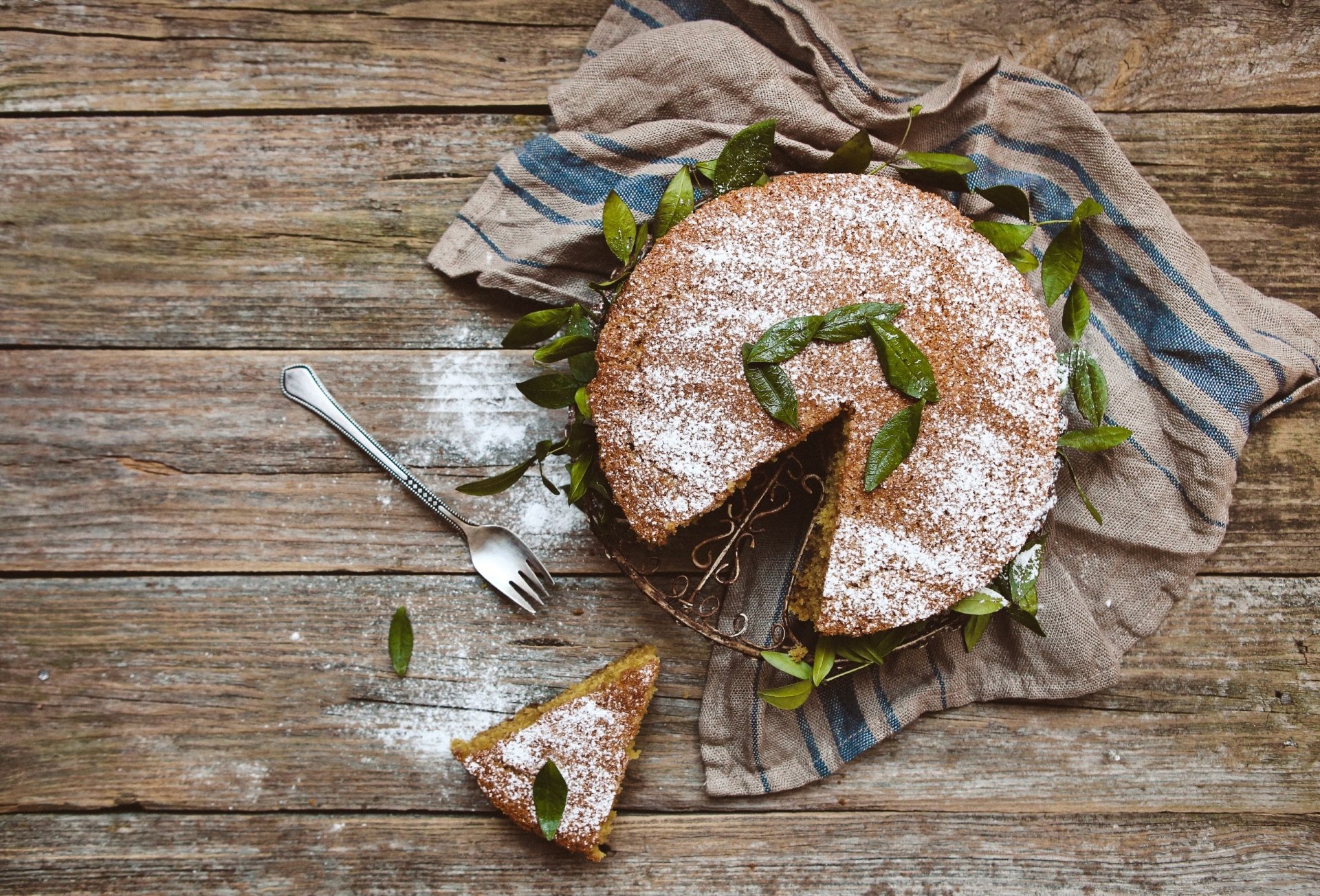 Download Fork Food Cake HD Wallpaper