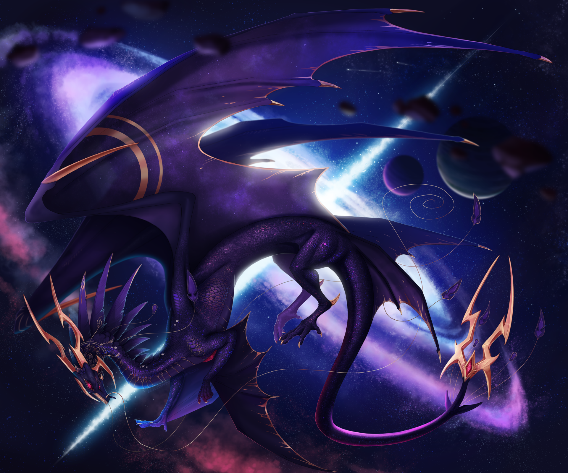 Download Fantasy Dragon HD Wallpaper by SeaSaltShrimp