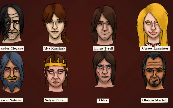 Oberyn Martell Osha (Game Of Thrones) Cersei Lannister Daario Naharis Loras Tyrell Sandor Clegane fantasy A Song of Ice and Fire HD Desktop Wallpaper | Background Image