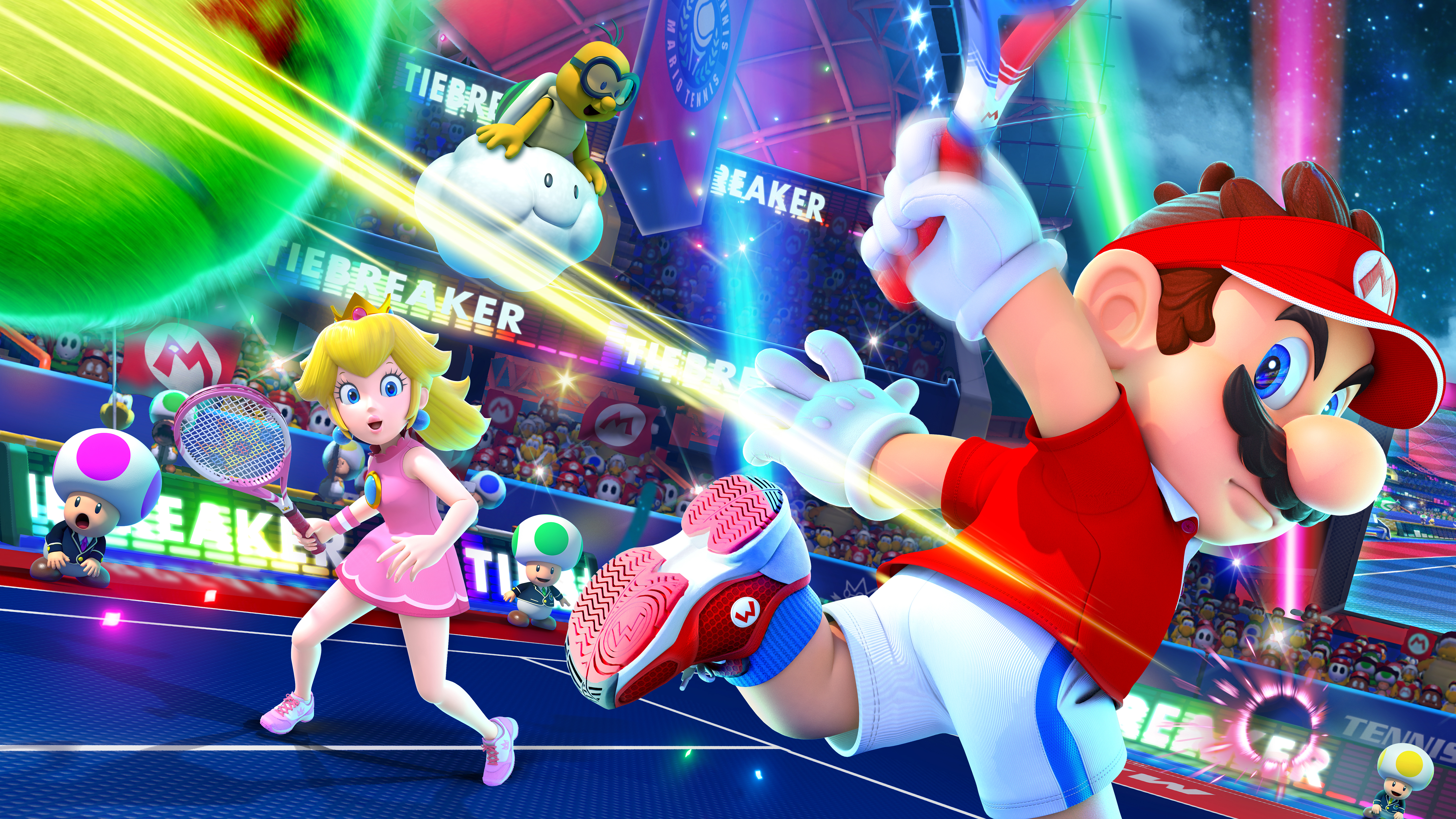 Video Game Mario Tennis Aces HD Wallpaper | Background Image