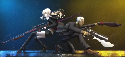 Emiya Alter Saber Alter Anime Fate/Grand Order HD Desktop Wallpaper | Background Image