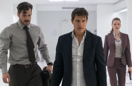 Rebecca Ferguson Henry Cavill Tom Cruise Ilsa Faust Ethan Hunt August Walker movie Mission: Impossible - Fallout HD Desktop Wallpaper | Background Image