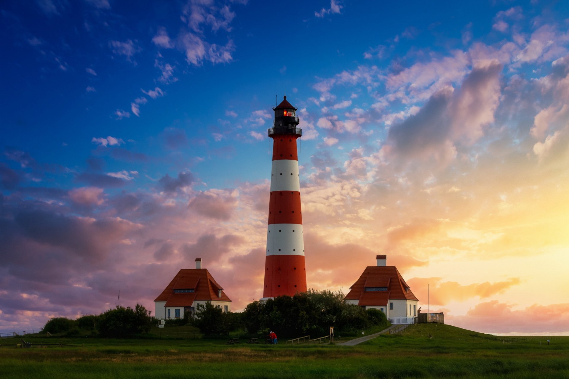 Download Building Stripes Man Made Lighthouse HD Wallpaper