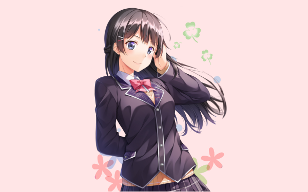 Anime Virtual Youtuber Tsukino Mito Black Hair HD Wallpaper | Background Image