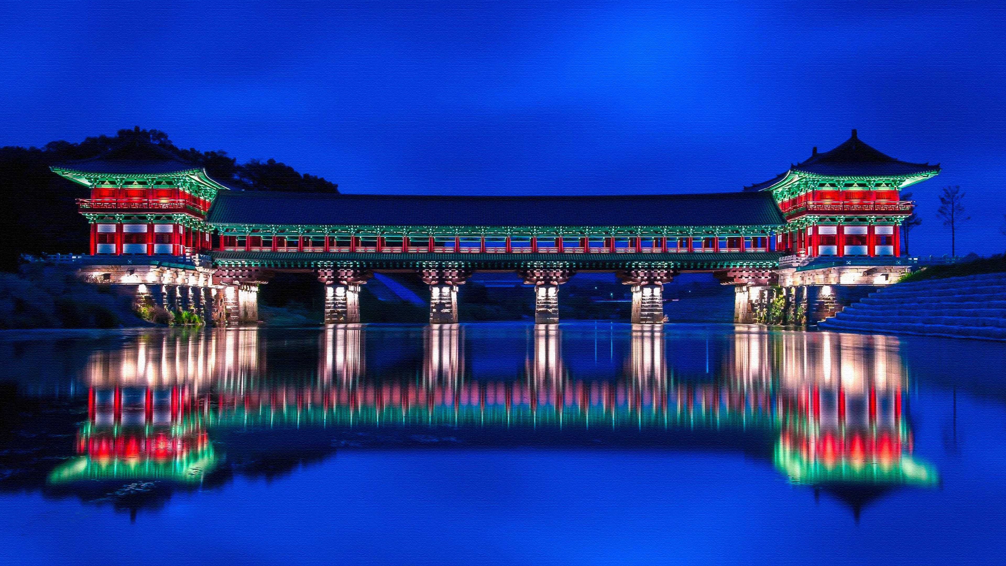 Woljeonggyo Bridge South Korea  Print on Canvas 4k  Ultra 
