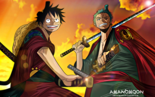 Anime One Piece Monkey D. Luffy Roronoa Zoro HD Wallpaper | Background Image