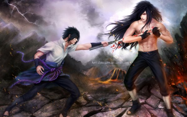 Anime Naruto Sasuke Uchiha Madara Uchiha HD Wallpaper | Background Image