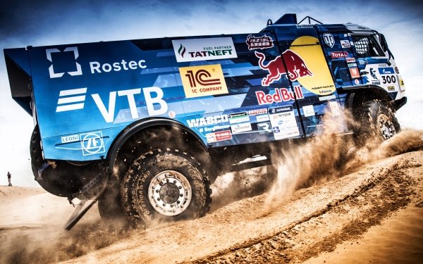 Sports Rallying Desert Rallye Kamaz Red Bull HD Wallpaper | Background Image