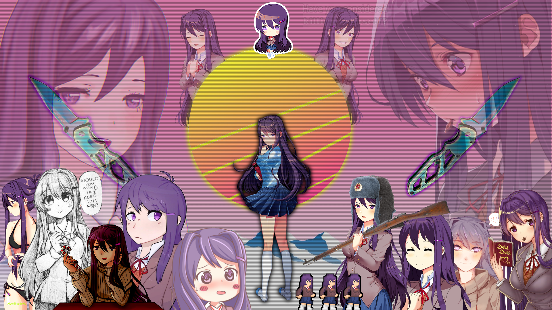 Yuri aesthetic background