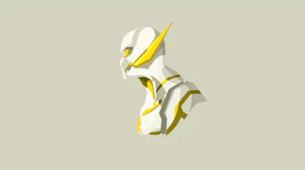 4K Ultra HD PC wallpaper featuring Godspeed from DC Comics in a sleek, minimalistic comic art style against a neutral background.