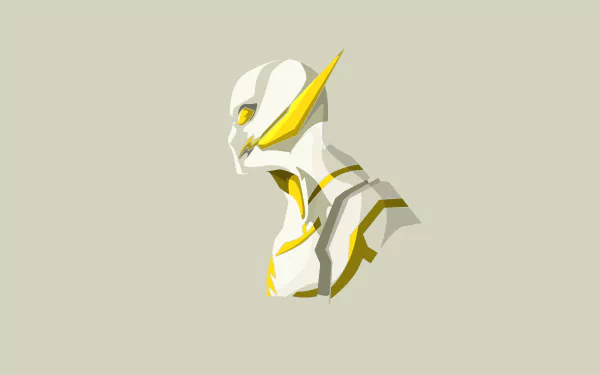 4K Ultra HD PC wallpaper featuring Godspeed from DC Comics in a sleek, minimalistic comic art style against a neutral background.