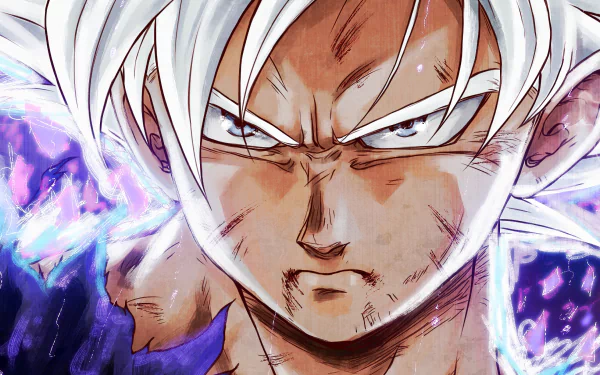 white eyes white hair Ultra Instinct (Dragon Ball) Goku Anime Dragon Ball Super HD Desktop Wallpaper | Background Image