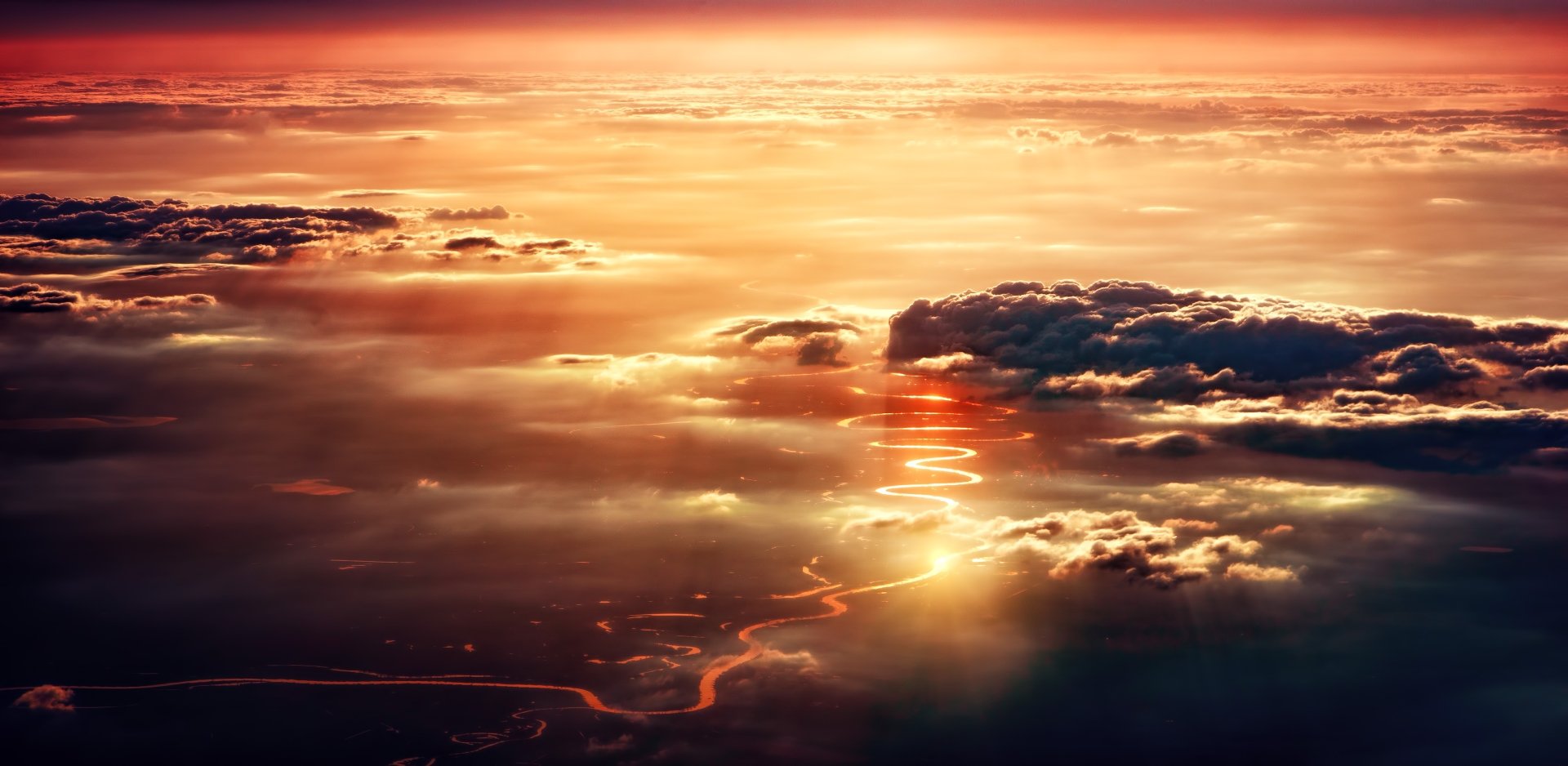 Download Landscape Sunset Sky Nature Cloud 4k Ultra HD Wallpaper