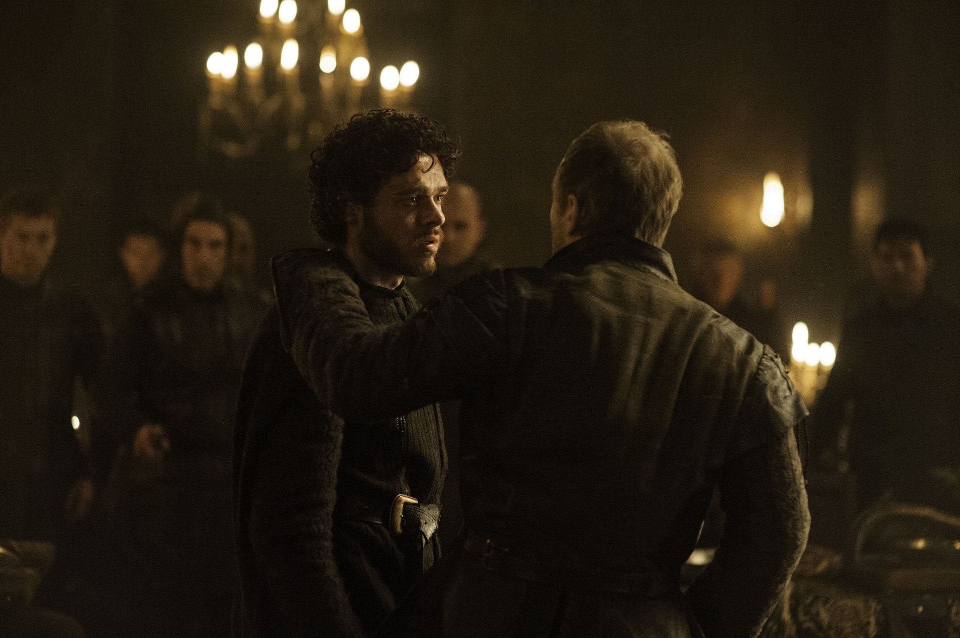 Download Richard Madden Michael McElhatton Roose Bolton Robb Stark TV Show Game Of Thrones HD Wallpaper