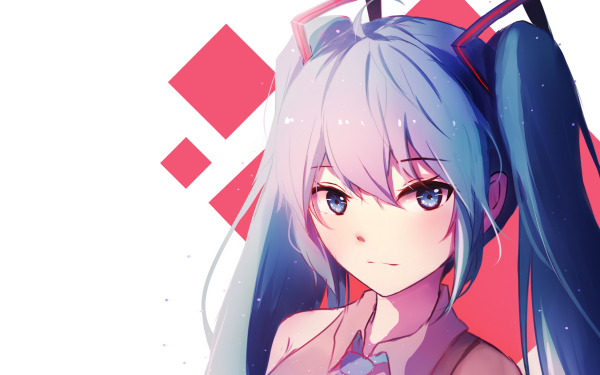 Anime Vocaloid Hatsune Miku Blue Hair Blue Eyes HD Wallpaper | Background Image