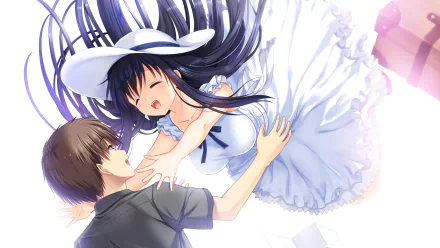 Hukushima Kamome Anime Summer Pockets HD Desktop Wallpaper | Background Image