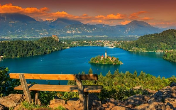 Religious Assumption of Mary Church Churches Lake Lake Bled Island HD Wallpaper | Background Image