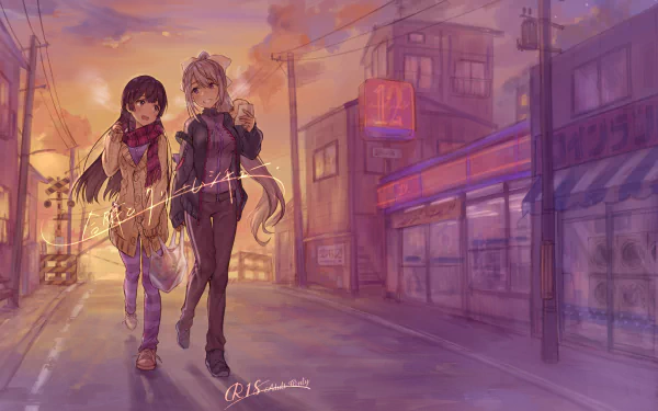 Kaeda Higuchi Tsukino Mito Anime Virtual Youtuber HD Desktop Wallpaper | Background Image