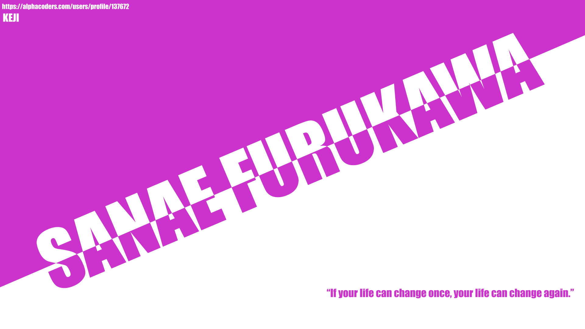 Download Quote Sanae Furukawa Anime Clannad 8k Ultra HD Wallpaper by KEJI