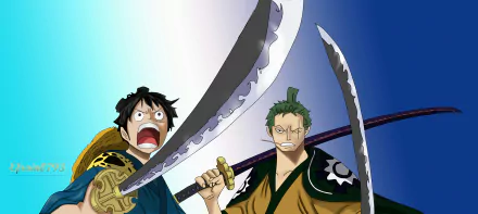 Roronoa Zoro Monkey D. Luffy Anime One Piece HD Desktop Wallpaper | Background Image