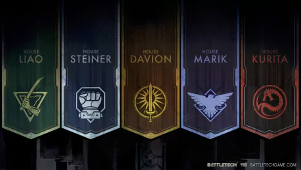 Marik (Battletech) Kurita (Battletech) Davion (Battletech) Liao (Battletech) Steiner (Battletech) video game Battletech HD Desktop Wallpaper | Background Image