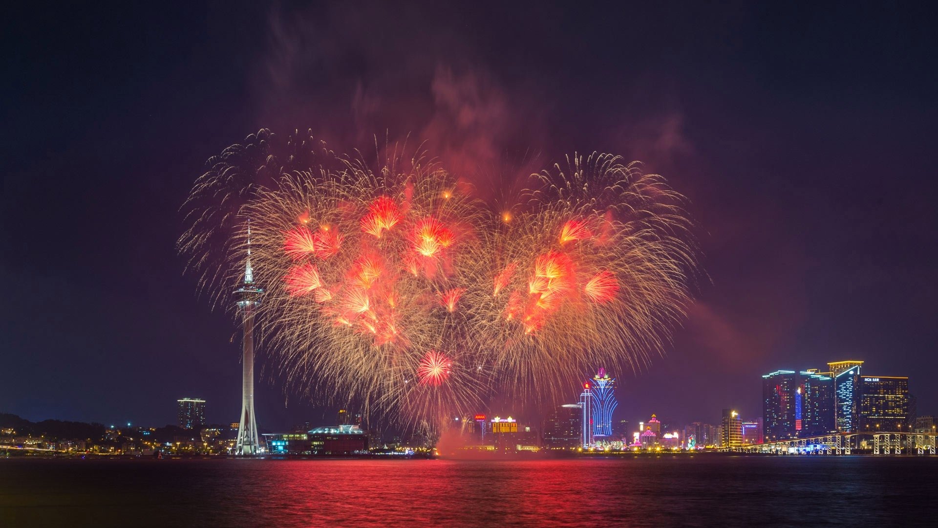 chinese fireworks hd wallpaper