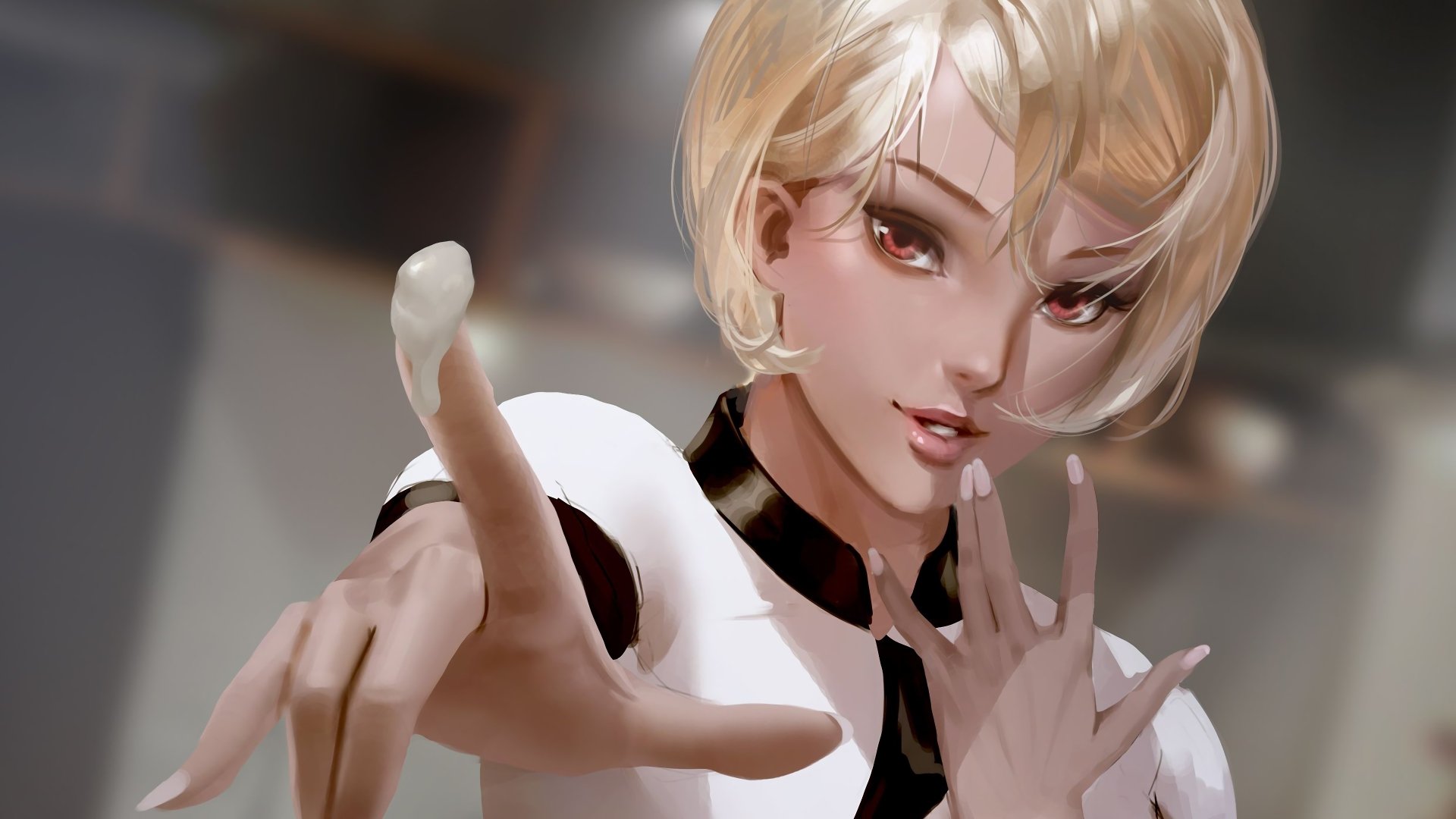 4K Ultra HD anime wallpaper featuring Alice Nakiri from Food Wars: Shokugeki no Soma, showcasing detailed art and dynamic pose for PC desktop background.