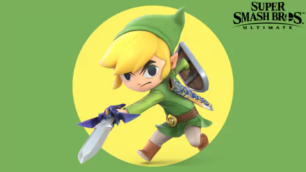 The Legend of Zelda Toon Link video game Super Smash Bros. Ultimate HD Desktop Wallpaper | Background Image