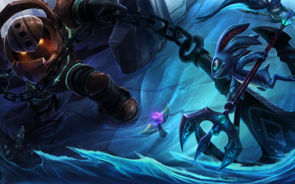 video game League Of Legends Nautilus (League of Legends) Fizz (League Of Legends) HD Desktop Wallpaper | Background Image